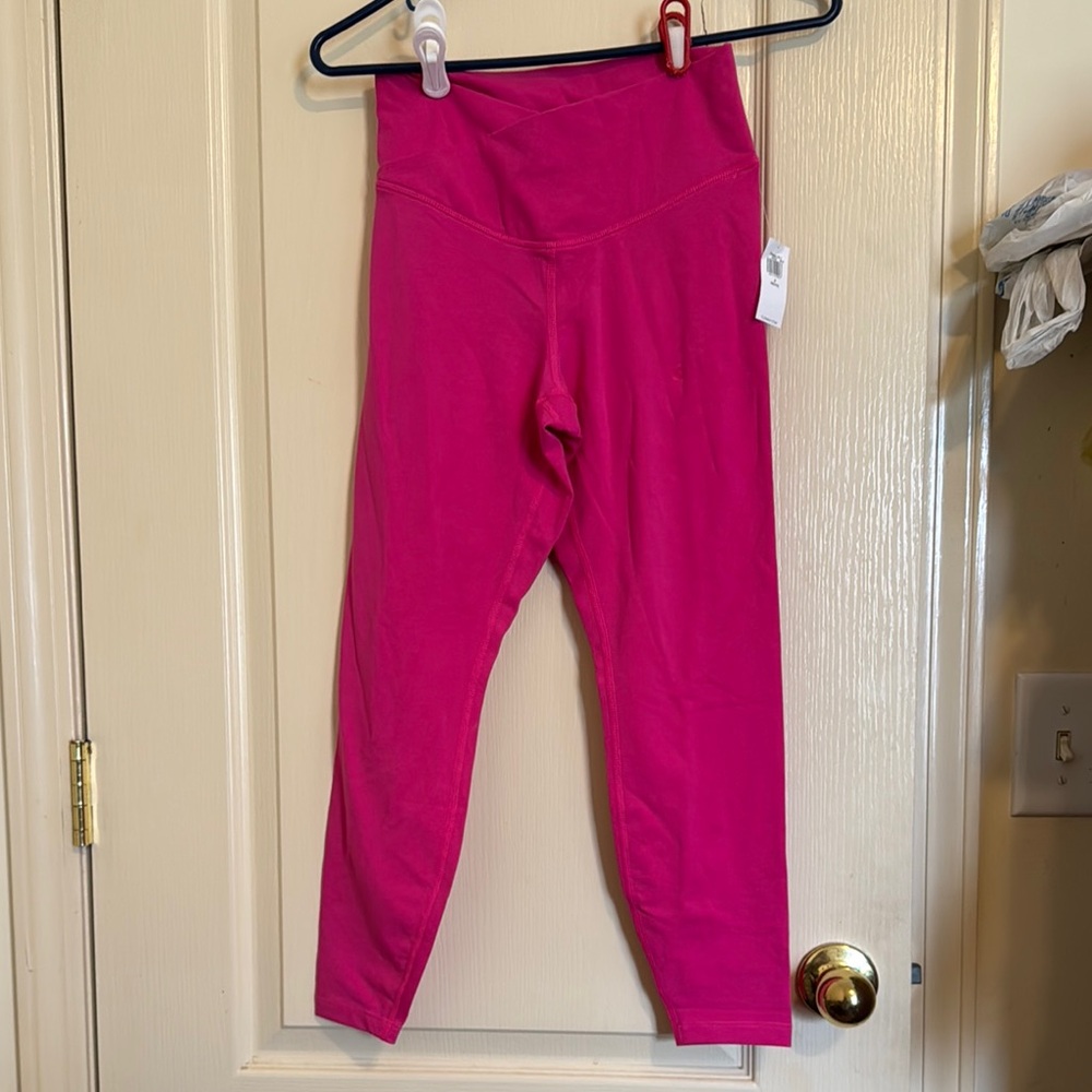NWT! Old Navy Small Petite Pink Leggings Extra High Rise
